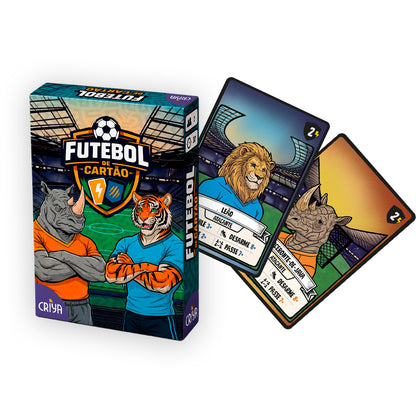 Futebol de Cartão - Jogo de Estratégia de Tabuleiro de Futebol